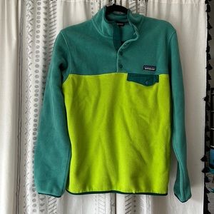 Green Patagonia Fleece Pullover